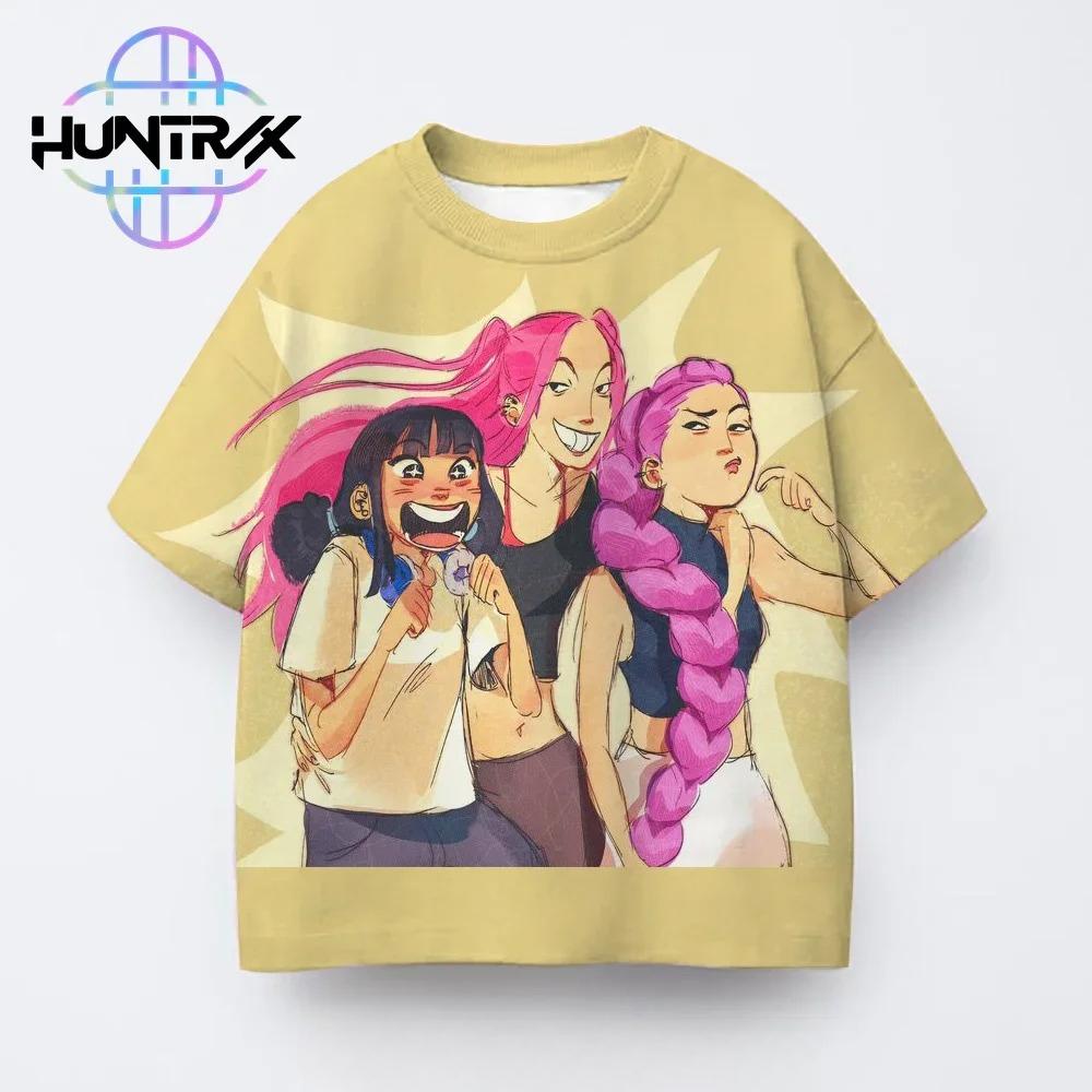 T-Shirts Girls Children's Cartoon Printed Fashion Short Sleeve T-Shirt Casual Fashion Summer Girls Short Sleeve Clothing Top