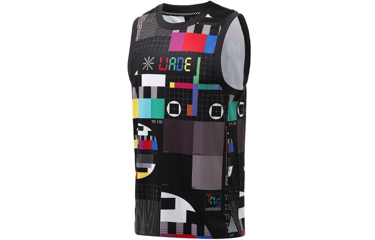 Li Ning Basketball Jersey Men s Black AAYR347-1 XXL