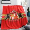 1PC Sunderland AFC Print Flannel Blanket, High quality All Seasons, Home Decor, Warmth and Comfort, Perfect for Christmas Gifts