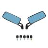 Aluminum Square Blue Anti-Glare Motorcycle Rearview Mirror