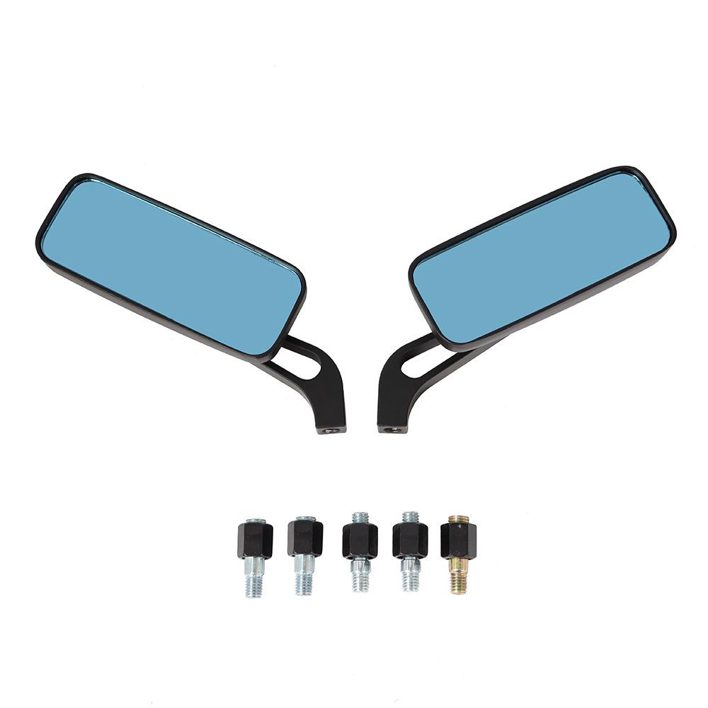 Aluminum Square Blue Anti-Glare Motorcycle Rearview Mirror