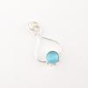 Natural Blue Cat's Eye Gemstone 925 Sterling Silver Jewelry Handcrafted Pendant PP-40-46