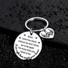 Stainless Steel Engravable Dog Paw Print Memorial Keychain Pendant