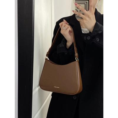 Sac Bandoulière en Cuir Tendance pour Femmes Sac d'Aisselle Simple pour Commuter Sacs Bandoulière Dame Polyvalent Sac à Main et Portefeuilles