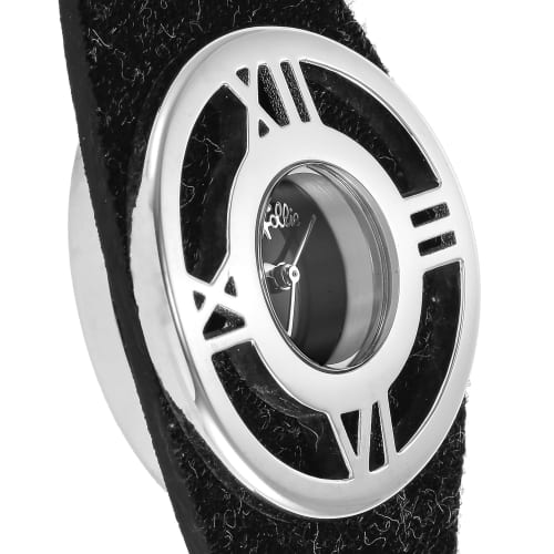 Folli Follie Women's 36mm Watch WF5T175SPK-BK-FAB, Black Dial, Stainless Steel, Mineral Glass, Quartz Movement, Water Resistant