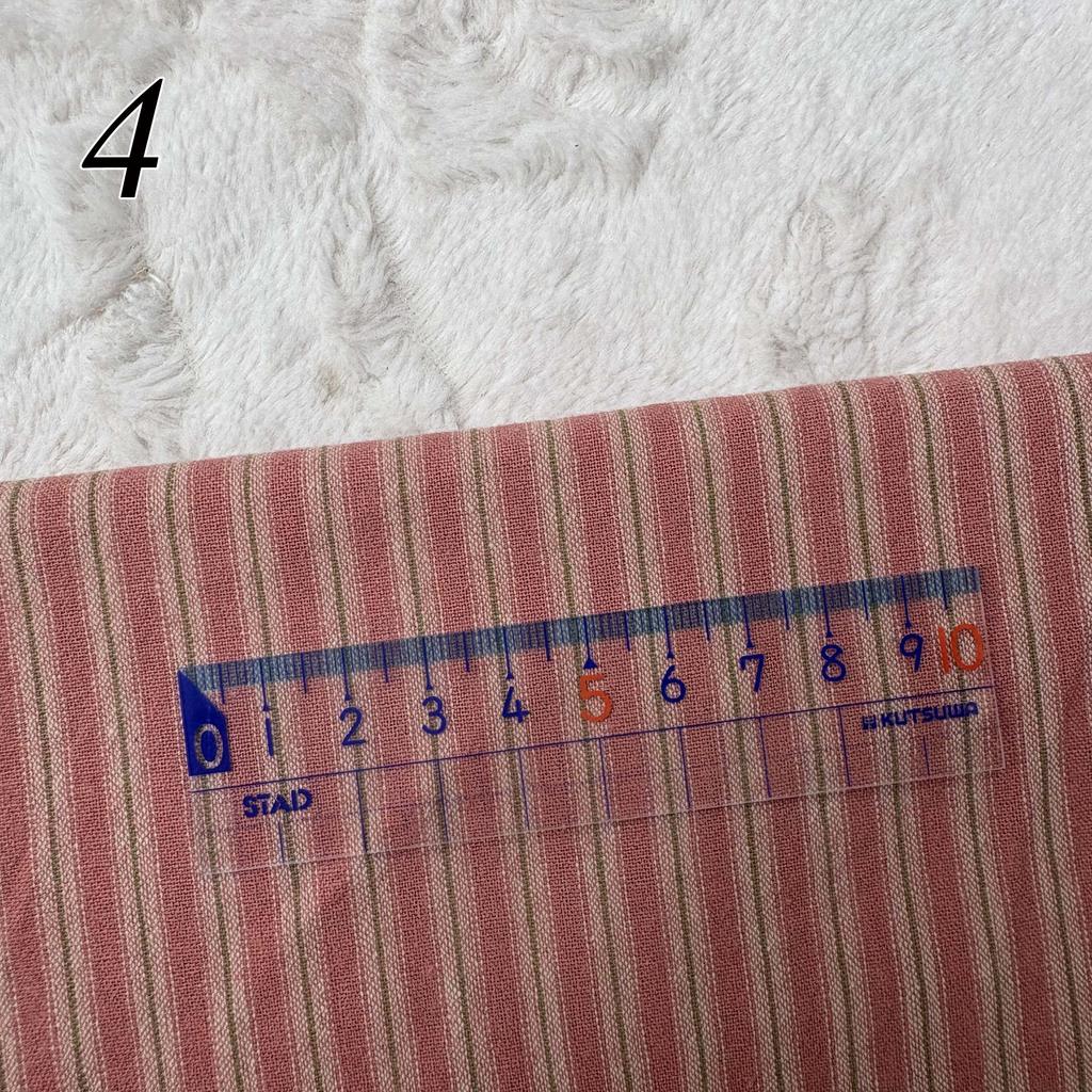 בד משבצות פסים 13 צבעים בד יפני צבוע בחוט בד DIY תפירה ידנית טלאים חבילת בד 100% כותנה