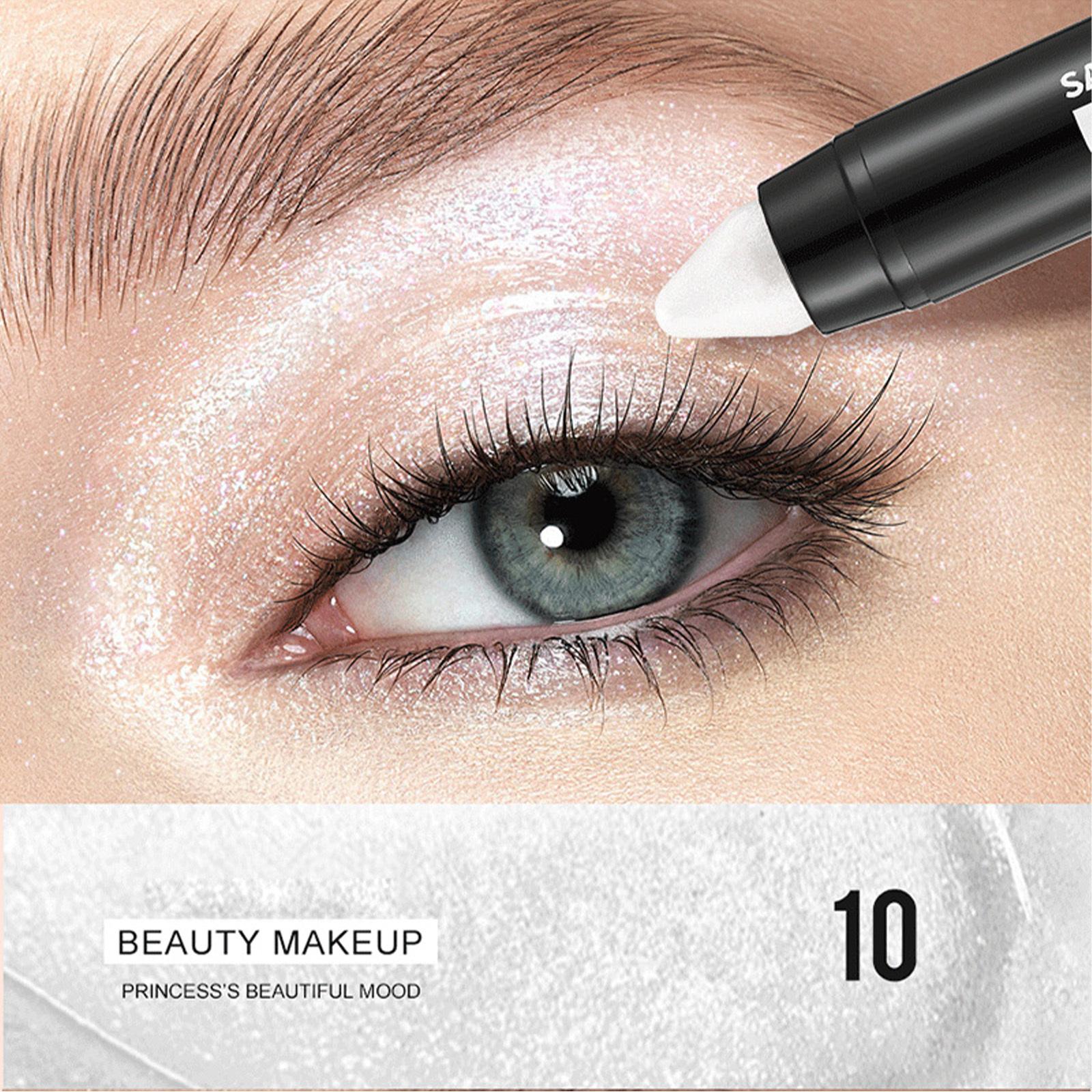 Матовый водостойкий карандаш-тени - Стойкий мерцающий карандаш для дымчатого и повседневного естественного макияжа, легкая формула в 1 стике One Size