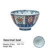 Japanese Kinran Te Kaki Imari Mino Ware Ceramic Rice Bowls for Home & Commercial Use