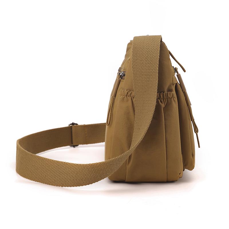 Women's Large Capacity Multi-Compartment Shoulder Crossbody Bag for Moms, Lightweight Nylon Handbag for Shopping, Travel & Outin