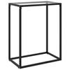 Day and Night - Day and Night Transparent Tempered Glass Console Table 60x35x75 Cm