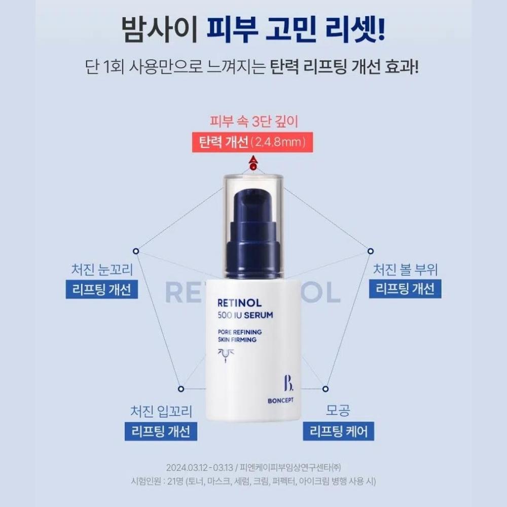 BONCEPT Retinol 500 IU Serum 30ml / 1.01 Fl. Oz