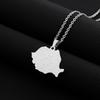 Rumänien Karte Flagge Anhänger Halskette Länderumriss Schlüsselbein Kette Choker Halskette Schmuck Rumänien Symbol Halskette