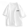 Summer T-shirt Creative Letter Printed Short Sleeved T-shirt Fashionable Comfortable Soft Breathable Cotton T-shirt