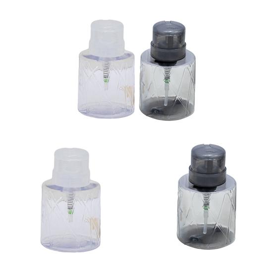 1/2Pcs Lockable Empty Pump Dispenser Nail Manicure Makeup Remover Lightweight Refillable Pressure Container Tool