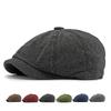 British Octagonal Cap for Men Women Autumn Beret Newsboy Hat Vintage Adjustable Casual Cap