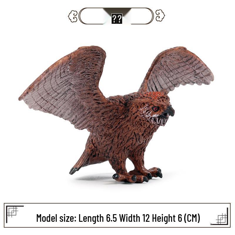 Plastic Animal World: Children s Eagle and Owl Bird Simulation Toy
