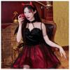 Brightlara Halloween Cosplay Devil Costume, Women's Adult Mini Skirt, Plus Size, cos053-XL-RE