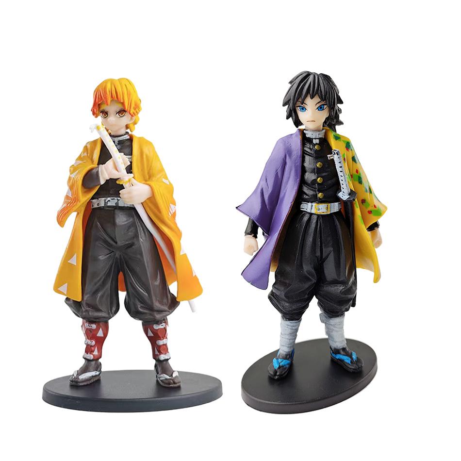 Anime Demon Slayer Figurka Kamado Tanjirou Nezuko Figurki Akcji Model Zabawki Figurka Zenitsu Inosuke Kimetsu No Yaiba Figura