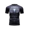 Fun Spider Pattern 3D Printed T-shirt Classic Movie Role-playing Men's Short Sleeved Top Summer Personalized Fashion Casual Round Neck Streetwear