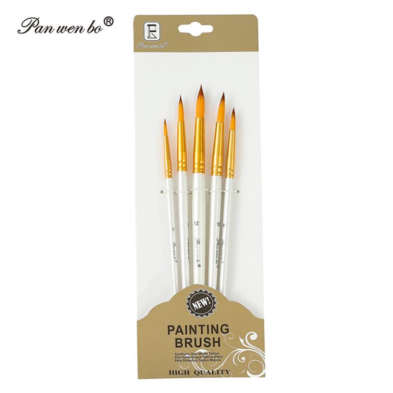 Set di 6 pennelli per pittura in nylon cross-border con gesso ad acqua e materiali artistici fai da te