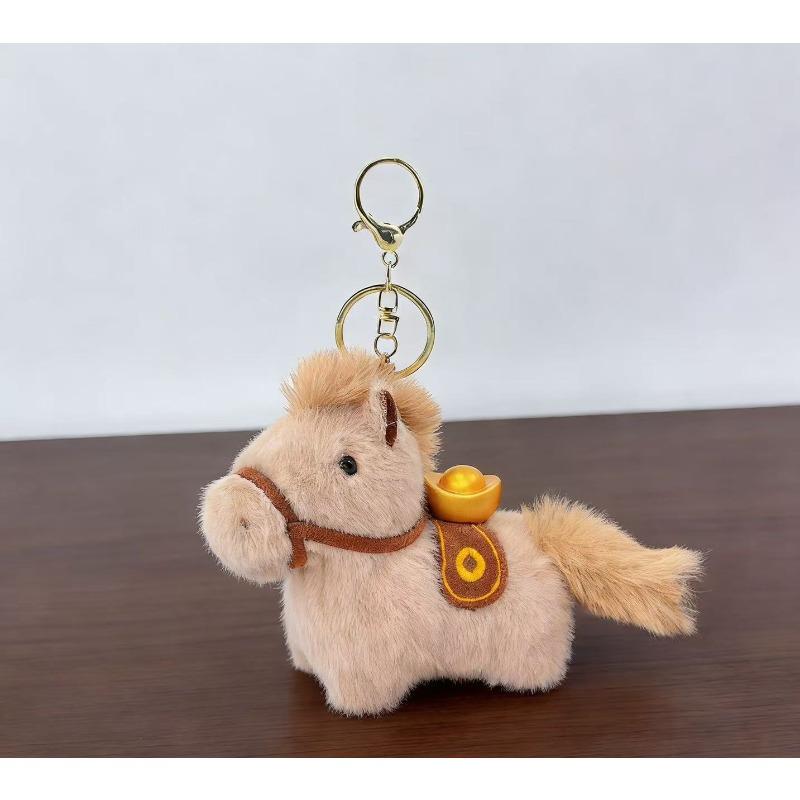 soon Plush pendant toy doll keychain horse mascot doll pony pendant