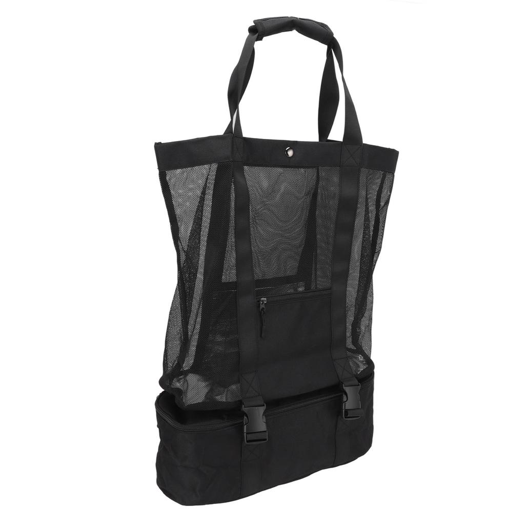 Beach Bag Outdoor Leisure Two in One Black Removable Storage Bag BBQ Picnic Beach Camp Storage Insul