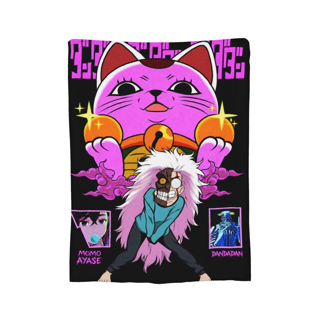 Okarun Dandadan Anime Blanket Travel Office Flannel Throw Blanket For Bedroom Soft Warm Design Quality Bedspread Gift Idea