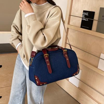 Denim Bag for Women with Large Capacity,  New Leisure Crossbody Travel Luggage Bag, High-end Short Distance Travel Bag