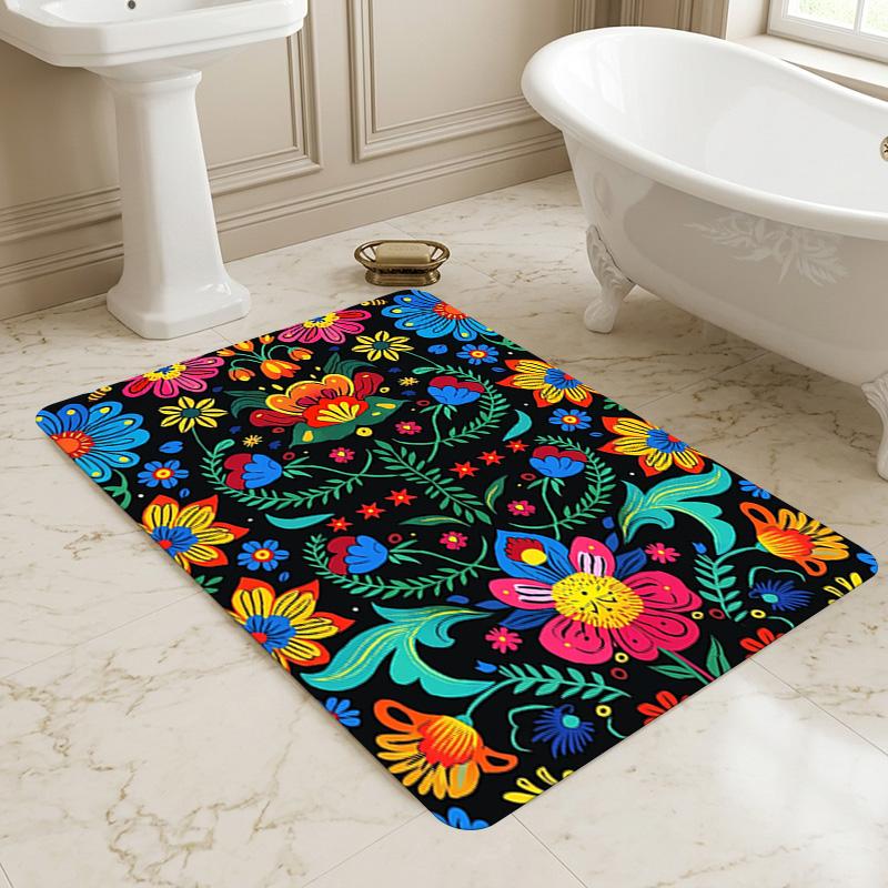 Floral Living Room Nonslip Area Rug Soft Carpet For Bedroom Game Playroom Sofa Office Home Decor Doormat Christmas Gift C926179