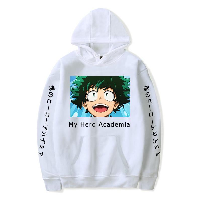 

Аниме My Hero Academia толстовки мужские повседневные удобные крутые модные уличные толстовки японские свободные мужские толстовки с капюшоном с рисунком 4XL белый