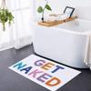 Tappetino Creativo in Imitazione Cashmere Antiscivolo per Pavimento del Bagno - Assorbente d'Acqua e Resistente allo Sporco Zerbino per Ingresso