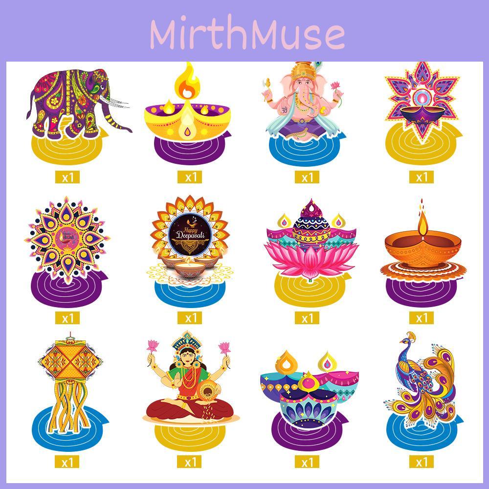 Paper Festival Diwali Hanging Decorations Elephant Paper Spiral Party Decor