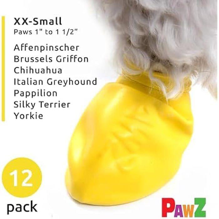 Bottes Pour Chien - PAWZ - Yellow Dog - Caoutchouc Naturel - Biodégradables - Confort Optimal