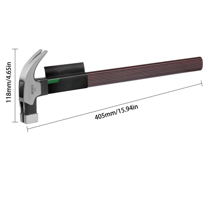 Multifunctional Steel Hammer with Automatic Nail Suction Non Slip Grip for Woodworking and Home Repair