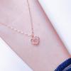 Fashionable Heart Shaped Titanium Steel Necklace with Moving Pendant, Light Luxury Clavicle Chain for Women, Trendy Minimalist