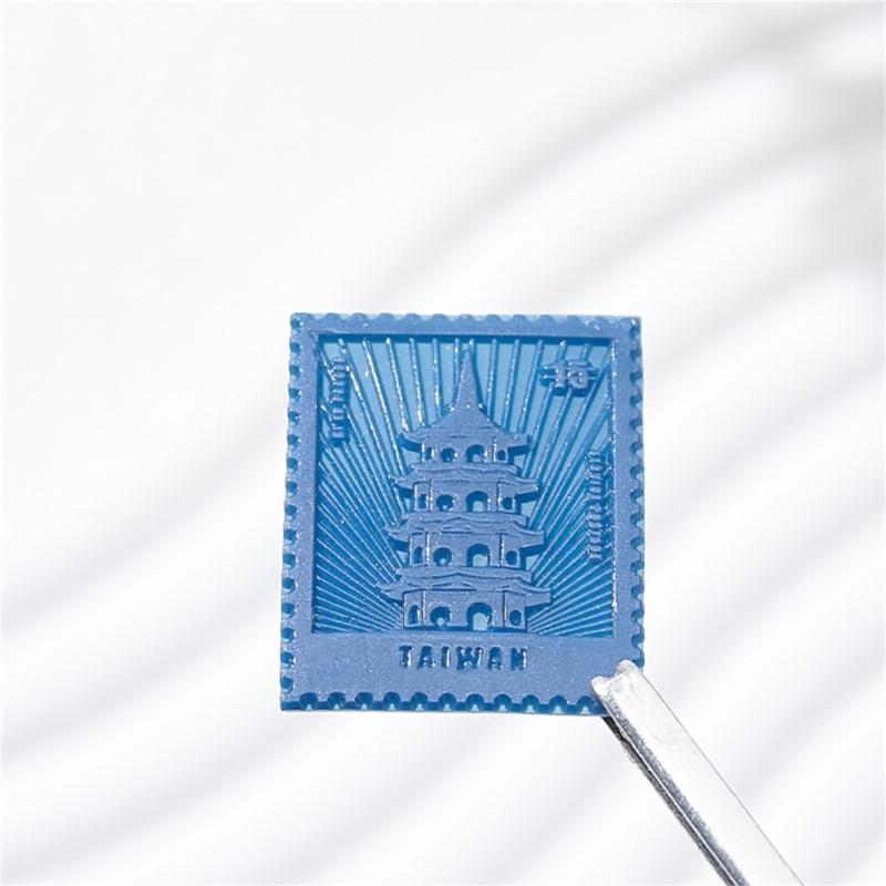 Building Theme Wax Stamp Head, Building Textured Wax Seal Stamp Head Replacement for Invitations Letter Envelope