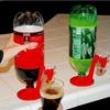 1 Stück Kreativer Cola-Flaschen-Umkehr-Wasserspender Partyzubehör Handdruckschalter Getränke Cola Unter Trinkbrunnen