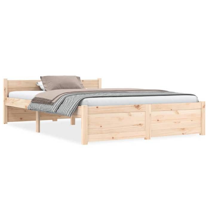 VidaXL Bed Frames Solid Wood 135x190 Cm Double 815019