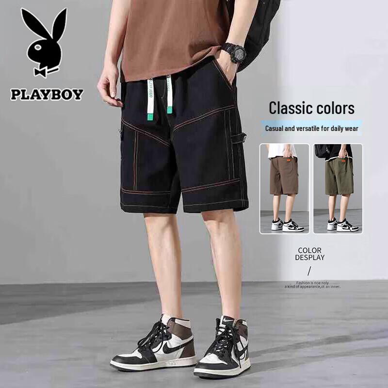 PLAYBOY Men s Casual Cargo Shorts 3XL