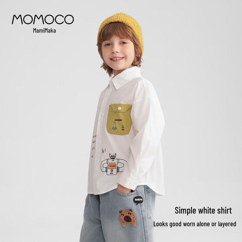 MOMOCO Boys' Long-Sleeve Fashion Shirt