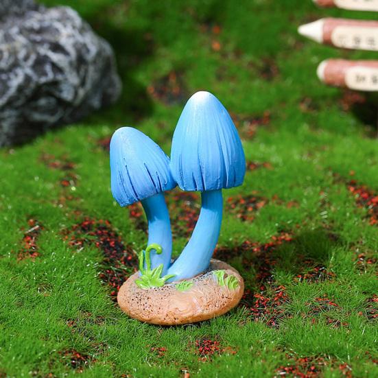 Mushroom Ornament Miniature Synthetic Resin Micro Landscape Decoration Forest Style Fairy Garden Accessories