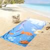 Cartoon Fish and Bubbles Towel Beach Towel Quick-drying for Travel Outdoor Sports Jogging Beach and Swimming