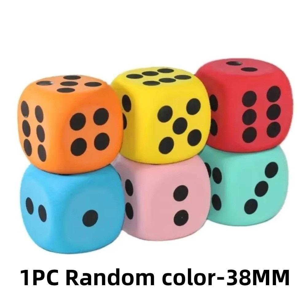 1 Stück 60/80mm Punktwürfel Große Schaumstoff Lernhilfen Sechsseitige Würfel für Klassen-Brettspiel Zählspielzeug Punktwürfel