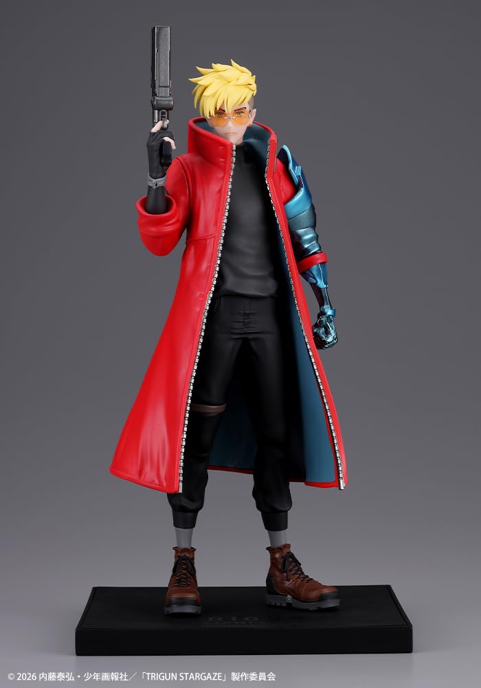 Kotobukiya TRIGUN STAMPEDE OSHI WORKS Vash the Stampede TRIGUN STAMPEDE Scale PVC Painted Complete Figure 1/8