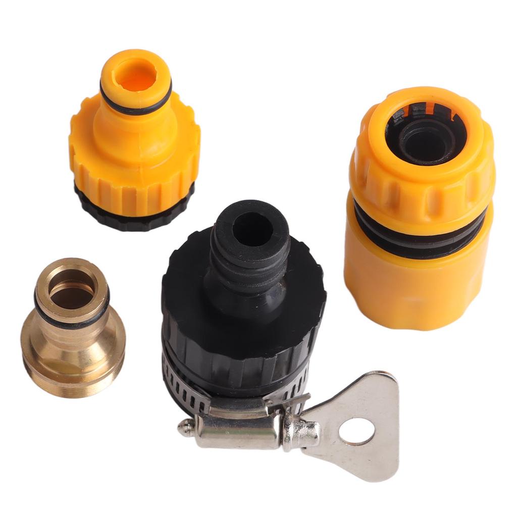 4pcs Water Changer Faucet Connectors Professional Standard Water Changer Faucet Adapter Kit for Water Changer Parts