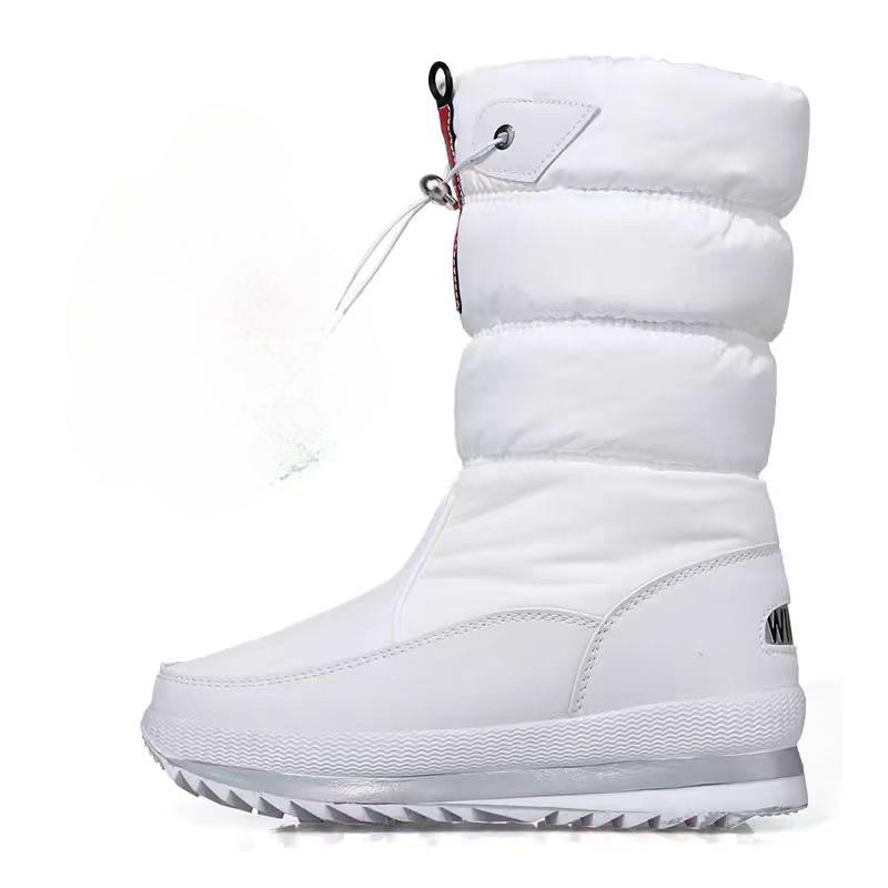 Dámské bavlněné boty ve velkých velikostech, zateplené, ležérní, velké bavlněné boty, zimní sněhule, protiskluzové, voděodolné