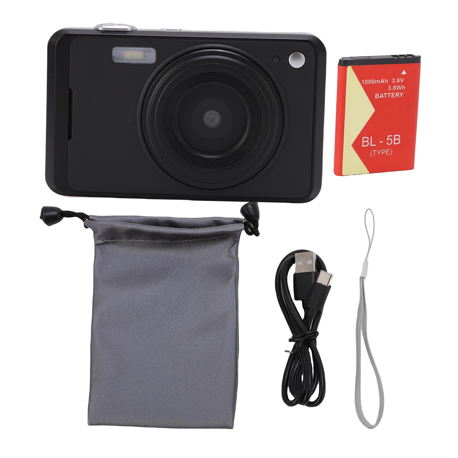 

4K 64MP Digital Camera 16x Digital Zoom AF Auto Focusing 2.8 Inch Display Video Camera with LED чорний