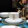 Nogoo Jingdezhen European Gold Rim Ceramic Dinnerware Set