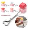 Entspannender DIY Tastatur Fidget Schlüsselanhänger Ohne Licht Tastenkappe Clicker Spielzeug Stressabbau Tasten Knopf Finger Tastaturkappen