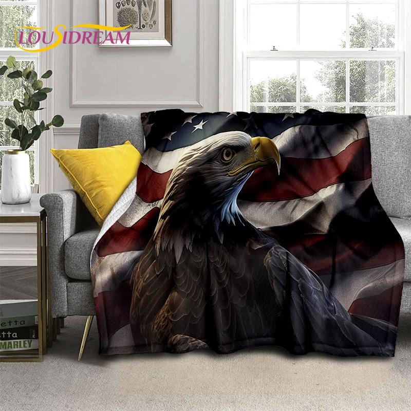 3D Cute Owl Eagle Birds Cartoon HD Soft Flannel Blankets,Throw Blanket Comfortable Blanket for Picnic Beds Home Bedroom Kid Gift